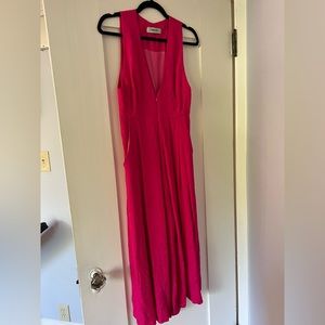 Rachel Comey v-neck jumpsuit in hot pink